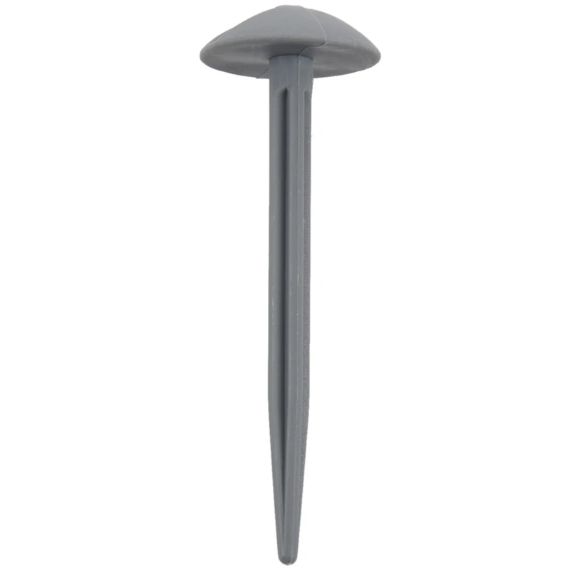 

50 x Ground Sheet Plastic Tent Pegs Awning Carpet Pegs Heavy Duty Grey