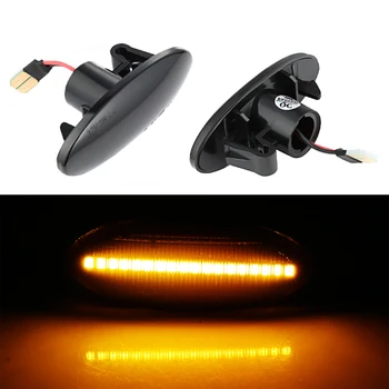 

2pcs LED Car Side Turn Light Gradient Signal Lamp For Nissan Micra K12 K13 Cube Z12 Note E11 Qashqai J10 Juke X-trail T31 Leaf