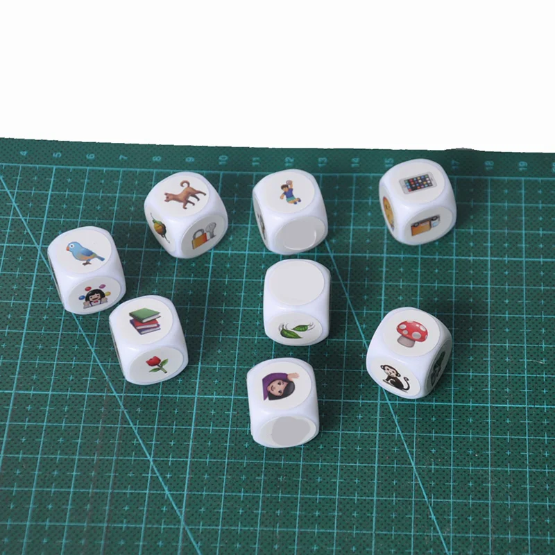DIY говорящая история головоломка настольная игра история кости с сумкой/английские правила DIY пустые кости и наклейки забавный детский подарок