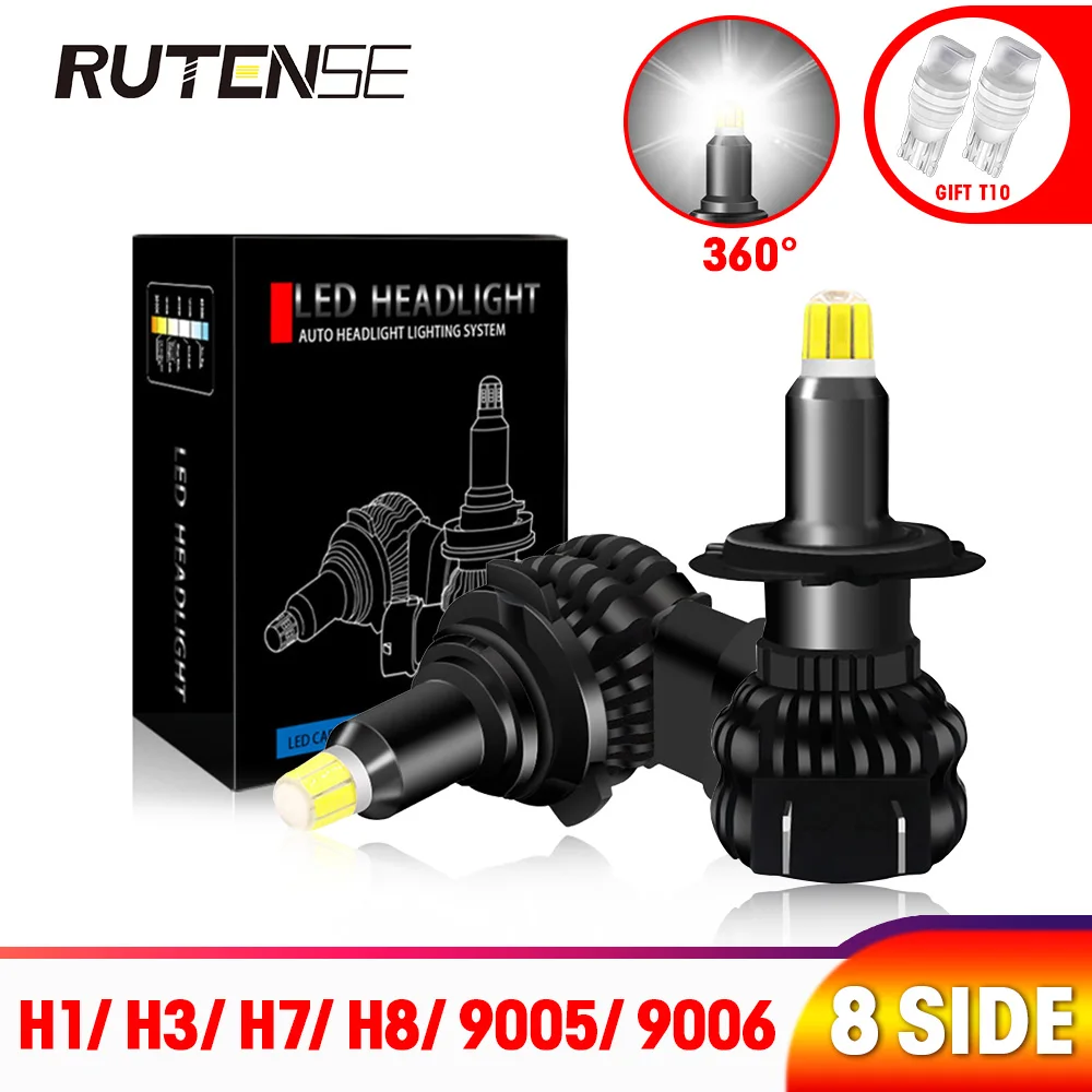 Мини H7 светодиодный головной прожектор Головной фонарь H1 H3 H11 9005 hb3 9006 hb4 9012 hir2 H8 H9 8