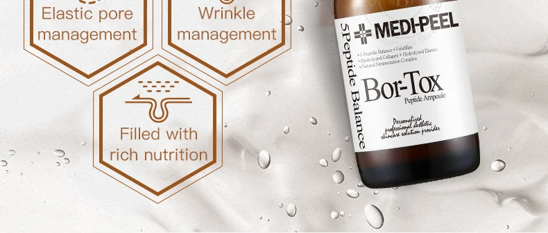 Korea medipeel bortox peptide hyaluronic acid face facial serum antiaging anti wrinkle ampoule essence with hydrolyzed collagen