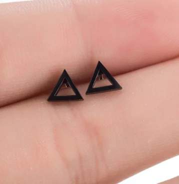 Starose 2pcs18G завод Лотос Луна Животное Собака уха ювелирные изделия серьги-гвоздики Спираль пирсинг для пупка пирсинга хрящей пирсинг серьги - Окраска металла: Three Angle