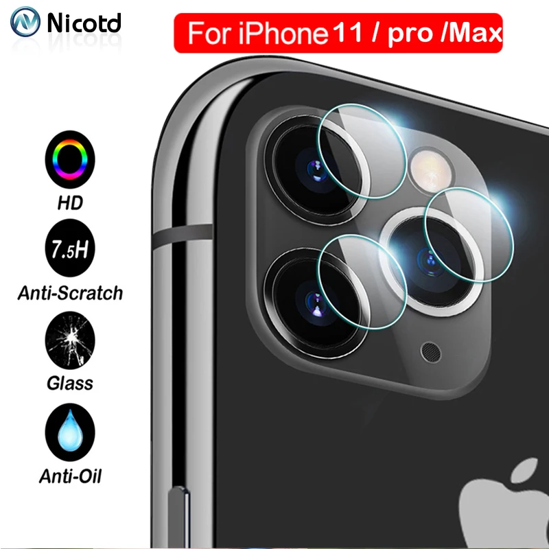 Закаленное стекло для камеры Защитная пленка экрана iPhone 11 Pro Max XS MAX XR X 8 7 6 6s