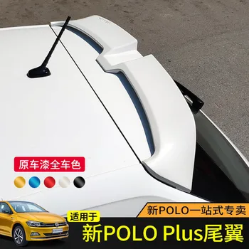 

For Volkswagen Polo 2019 2020 ABS Plastic Painted Color Exterior Car Rear Tail Wing Trunk Lip Spoiler