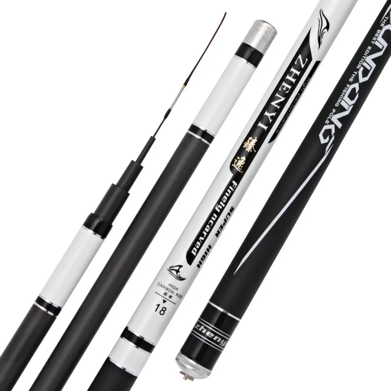 

High Carbon Material SuperHard Fishing Rod 3.6-7.2M Telescopic Rod Sea fishing Rod Taiwan Fishing Rod For big carp Fish A028