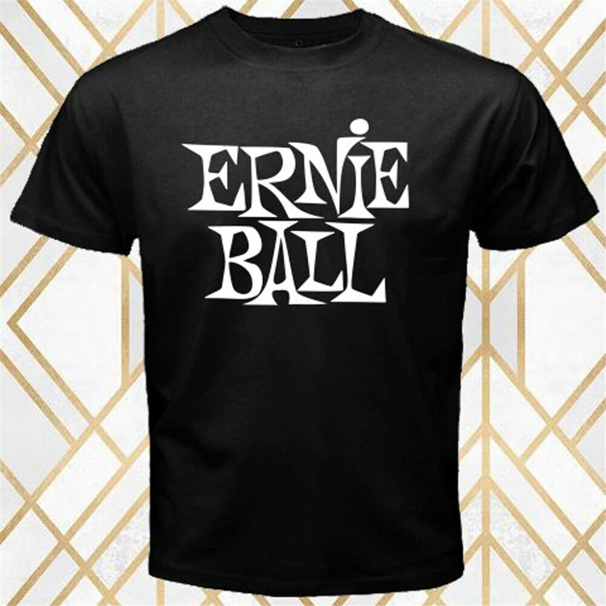 Мужская футболка с логотипом Ernie Ball черная S-3XL homme размера плюс | одежда