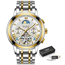 LIGE новые мужские s часы лучший бренд класса люкс автоматические механические роскошные часы мужские спортивные наручные часы мужские s Reloj Hombre Tourbillon