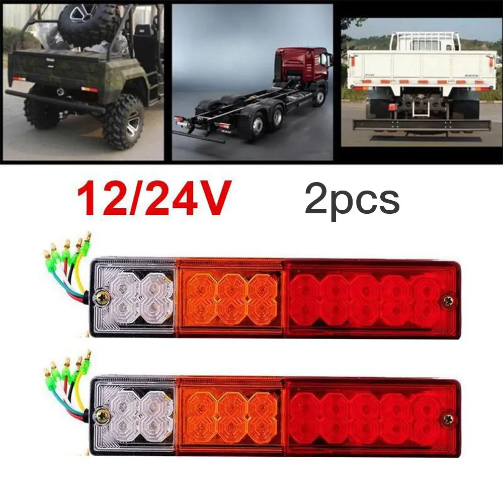 Хвост светильник прицеп светодиодный красный+ белый+ желтый 12 V/24 V светильник автомобильный светильник s для Дизайн интерьера лампа светильник Инж