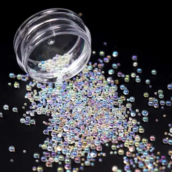 

12 Box Mixed Mini Bubble Ball Beads 1-3mm Tiny Beads Epoxy Mold Jewelry Filling X7YC