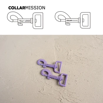 

100pcs/lot Violet baking paint dog clip durable and strong swivel hook We provide laser engraving service customize LOGO CPK25V
