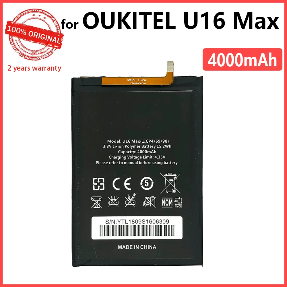 Máxima para Oukitel Telefone de Alta Baterias com Ferramentas + Número Original Bateria Max Qualidade Rastreamento 100% 4000mah U16 4 baterias com ferramentas + número rastreamento