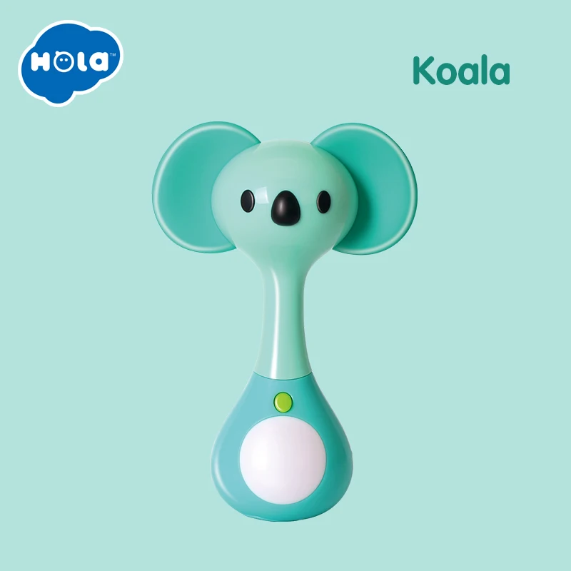 HOLA TOYS 3134, мини-погремушка с музыкой/светильник, животные, колокольчики, плюшевые игрушки и детские игрушки для прорезывания зубов, подарки для детей - Цвет: Koala