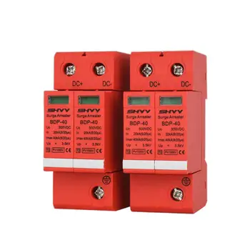 

500-1000V DC Thunder Protector Solar Power Surge Protector Device