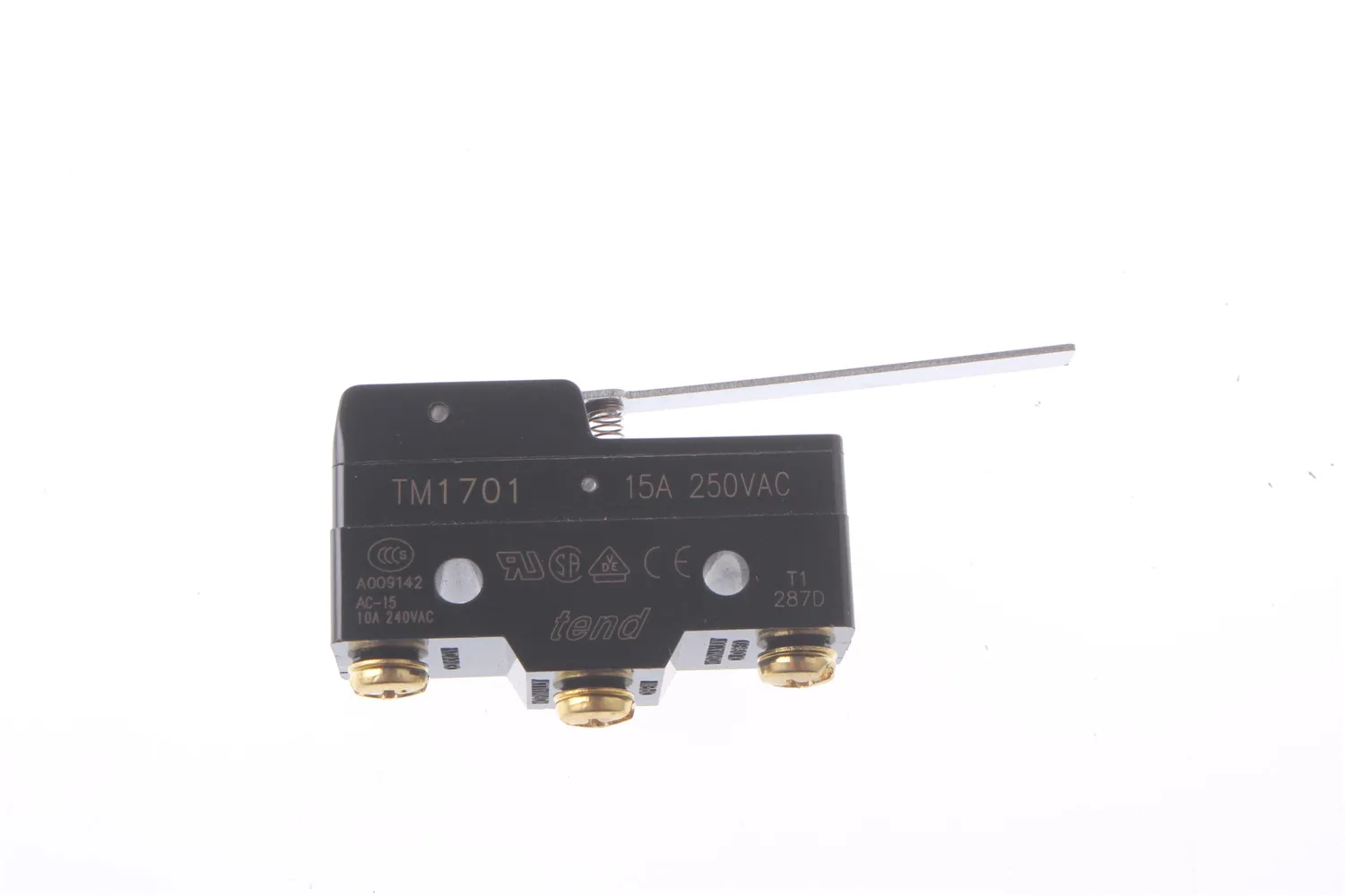 Tm-1701 Tm-1705 15A Micro Limit Switch Lungo Braccio Di Leva Spdt Azione A Scatto Per La Casa