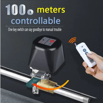 

Home automation intelligent valve 220v wireless remote control electric gas water valve manipulator switch google assistant