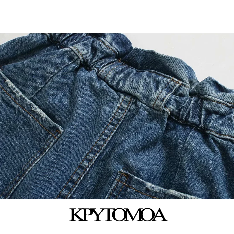 Женские джинсовые брюки KPYTOMOA винтажные джинсы на молнии с карманами и