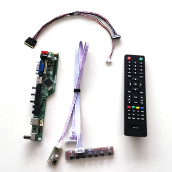 

For B156XW04 V0 V1 15.6" 1366*768 T.V56 display controller drive card HDMI VGA USB AV RF WLED LVDS 40Pin laptop panel DIY kit