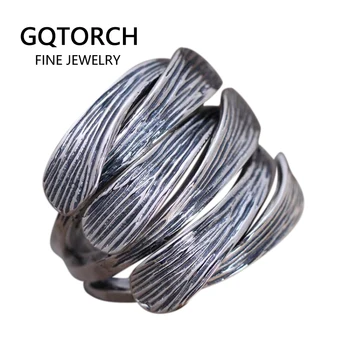 

Genuine Solid 925 Sterling Silver Wide Rings Woven Braided Thai Silver Mens Ring Opening Size Fine Jewelry