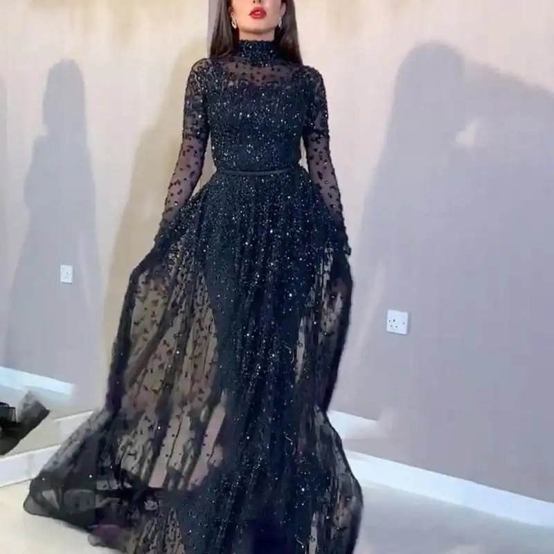 lace glitter dress