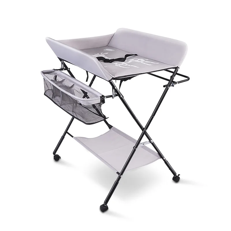 Table À Langer Pliante Et À Hauteur Réglable Pour Bébé, Support