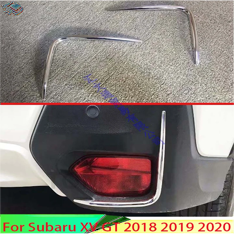For Subaru XV GT 2018 2019 2020 ABS Chrome Rear Reflector Fog Light Lamp Trim Bezel Frame Styling Garnish | Автомобили и