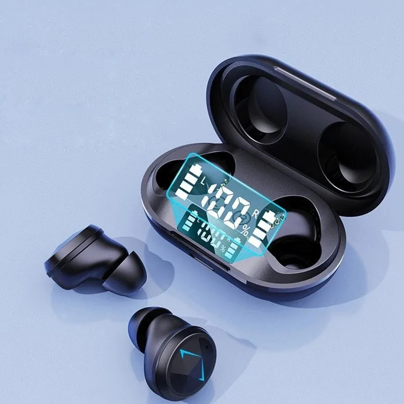 New Binaural Wireless Bluetooth Headset 9d Stereo Noise Reduction Sports Game Sweatproof Headset Mini High Quality
