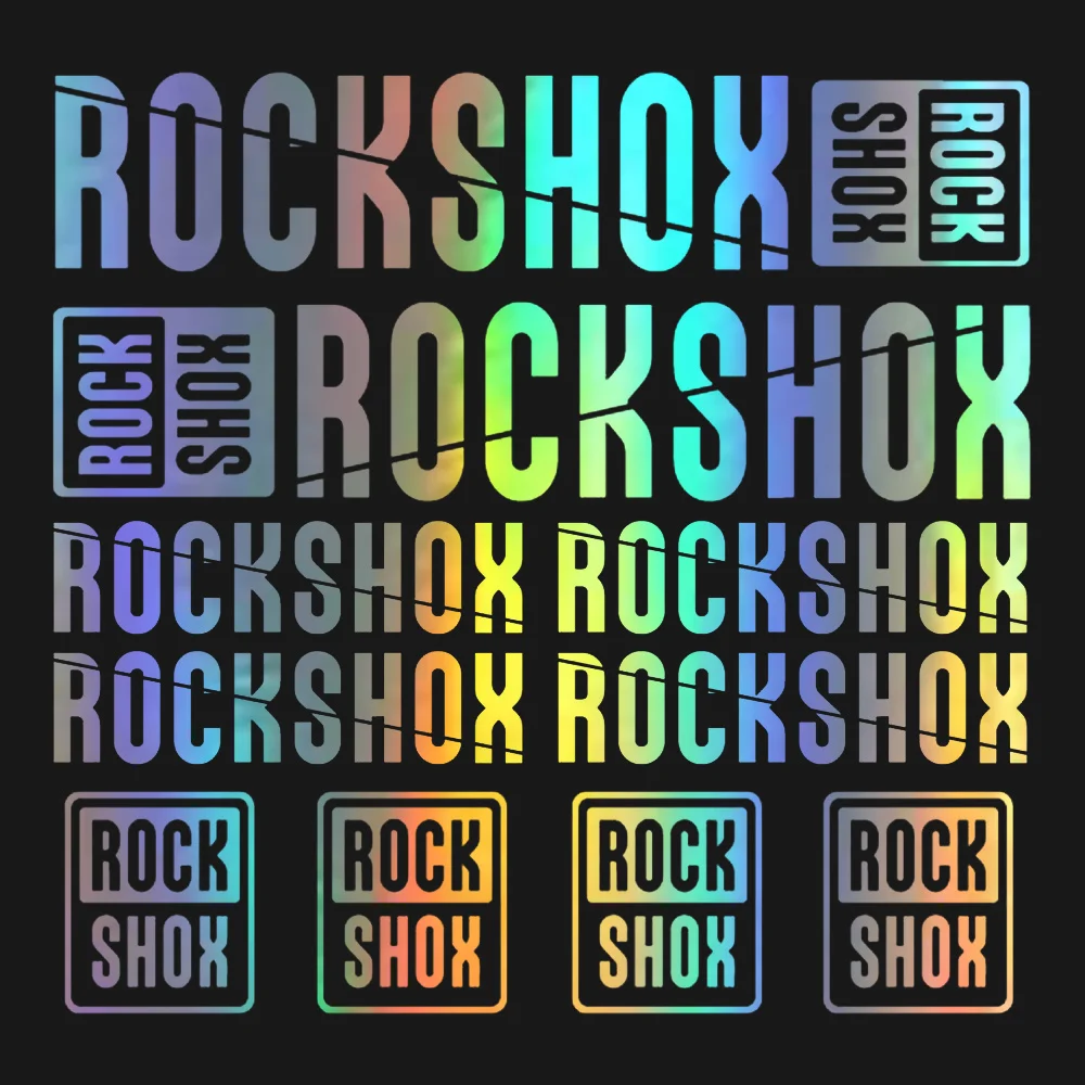 

For ROCK SHOX Bicycle Frame Vinyl Graphic sticker Kit car styling cycling body Decals Sticker cycling Set(MOUNTAIN Cycling, MTB,