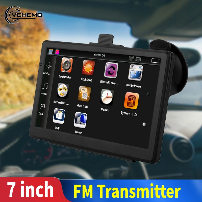 7 дюймов " HD Автомобильный сенсорный экран FM Bluetooth AVIN Navitel последняя карта Европы Sat nav грузовик автомобиль бавигаторы автомобиль