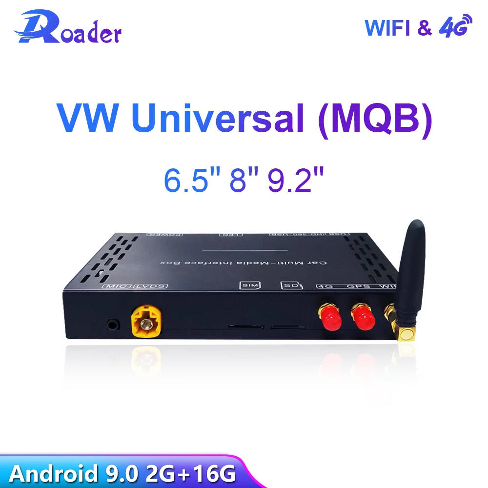 Roader Android9.0 аудио мультимедиа навигация 4G коробка для Volkswagen VW Tiguan L Polo Golf 5 6 Passat B7 B8 MK7