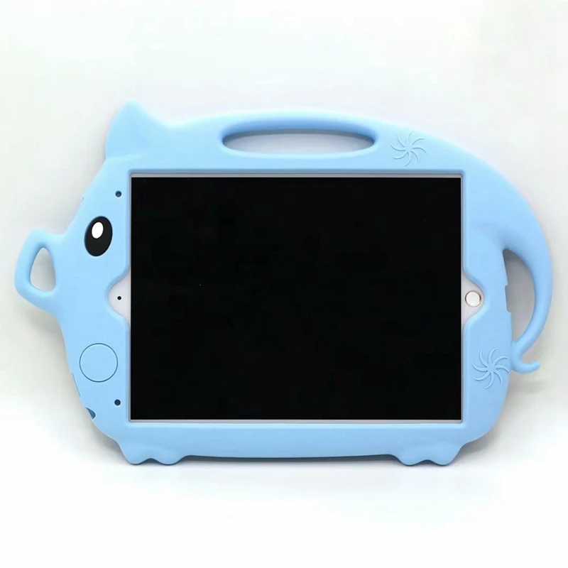 Light-blue Милый мультяшный детский чехол Funda для IPad 10,2 7-го поколения Силиконовый+ PC чехол-подставка для IPad Pro 10,5 A1701 A1709 A1852 - Цвет: Light-blue
