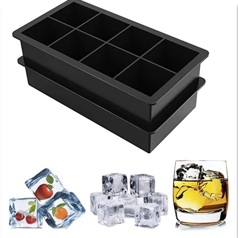 Silicone ice cube mold for whiskey, cocktail, cake pudding, chocolate mold,  easy-to-release square ice cube tray mold - AliExpress