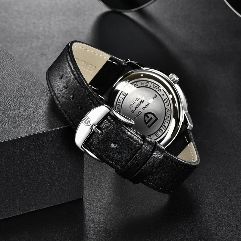 PAGANI DESIGN Brand Fashion Business Watch Luxury Quartz Wristwatch Waterproof 100M Casual Leather Calendar Clock for Men Reloj