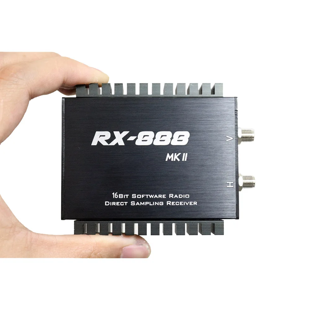 RX-888 MKII ADC SDR Receiver radio LTC2208 16bit Direct Sampling 32Mhz HF UHF VHF R828D