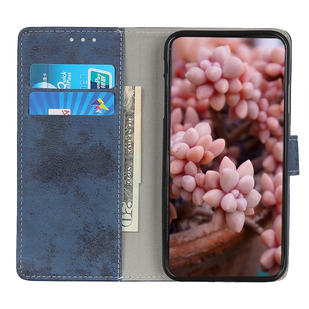 Retro Flip Leather Magnetic Wallet Credit/Money Cover Case for Samsung Galaxy Note 10 Plus 5G Note 9 S10 S9 Plus S10e A10 A10E A10S A20 A20S A20E A30 A30S A40 A40S A50 A50S A60 A70
