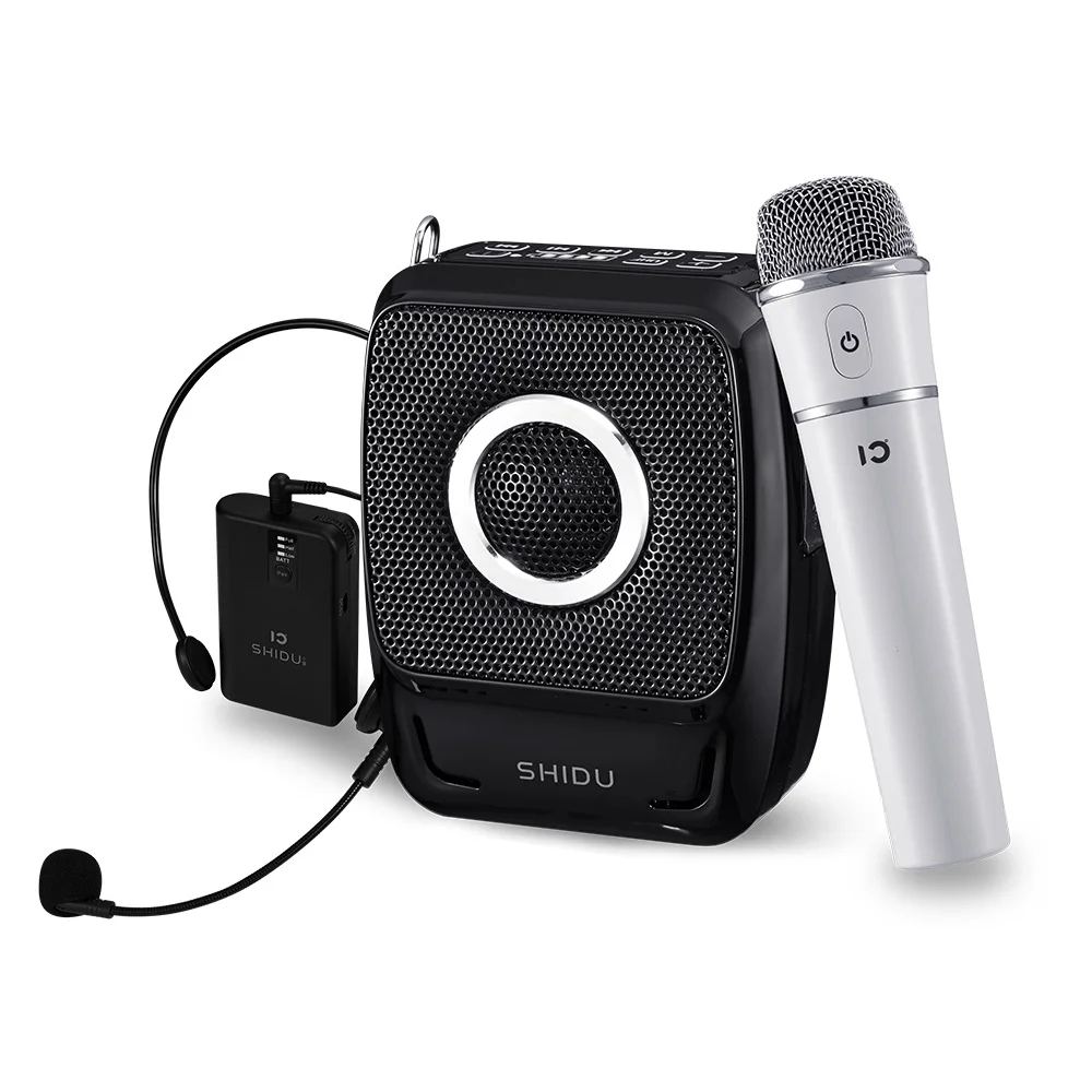 25 Вт Портативный голосовой усилитель Bluetooth UHF мини беспроводной микрофон с