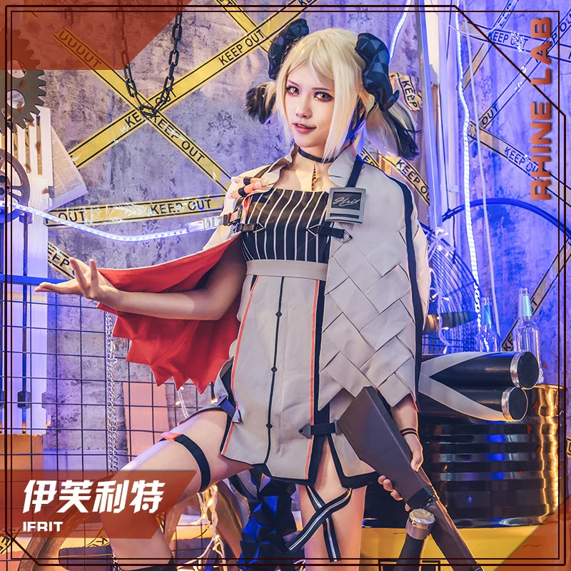 Аниме! Игра Arknights Ptilopsis Ifrit Silence Chen милое платье униформа готка карнавальный костюм