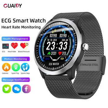 

ECG Smart Watch Long Standby Sport Waterproof Multifunction Step Counting Heart Rate Health Monitor Multi Language Call Reminder