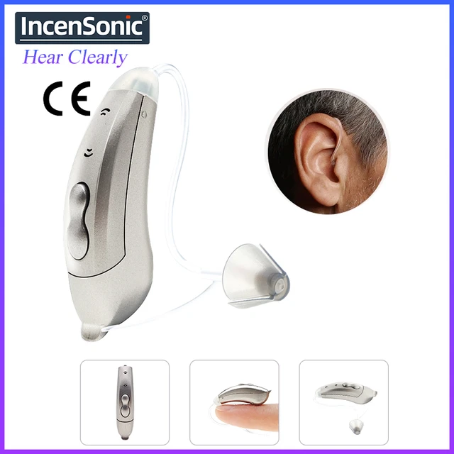 Comprar Mini audífono portátil ajustable Invisible recargable inalámbrico  Digital amplificadores de sonido audífonos potenciador de sonido para  sordos/ancianos