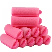 12 pes волшебная губка Пена Подушка для укладки волос бигуди Твист Инструмент Горячая дизайн салон или Домашнее использование парикмахерский инструмент