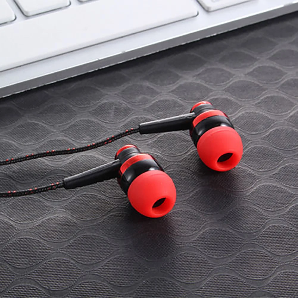 Новые стерео наушники 3,5 мм нейлоновый плетеный кабель Oortelefoon гарнитура Met Microfoon для ноутбуков смартфонов