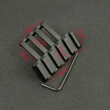 Тактический 5 слотов для охоты 45 градусов офсетный Вивер рейка крепление быстрый релиз низкий адаптер профиля для фонарика прицел