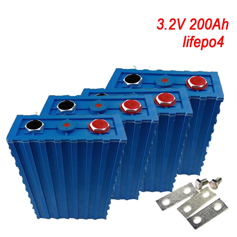 4 шт. lifepo4 3,2 В 200ач литиевая батарея, литий-железо-фосфат для diy 12 В 24 В 600ач солнечной энергии для хранения Гольф-карт инвертор RV