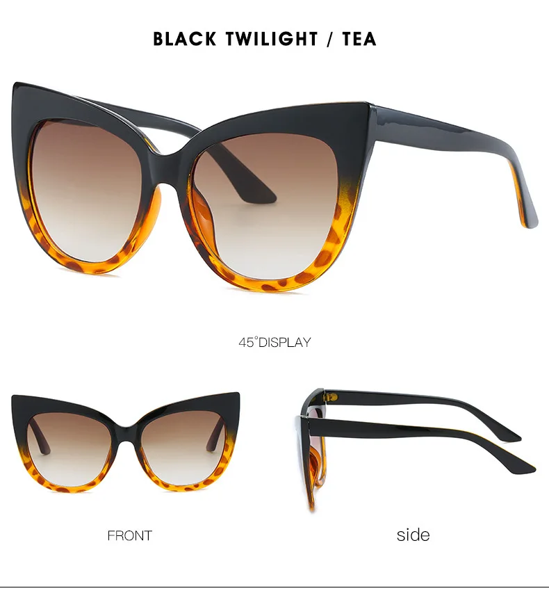 Большие Блестящие Розовые кошачьи солнцезащитные очки, женские дизайнерские солнцезащитные очки с большой оправой, женские прозрачные очки черного цвета, УФ-очки NX