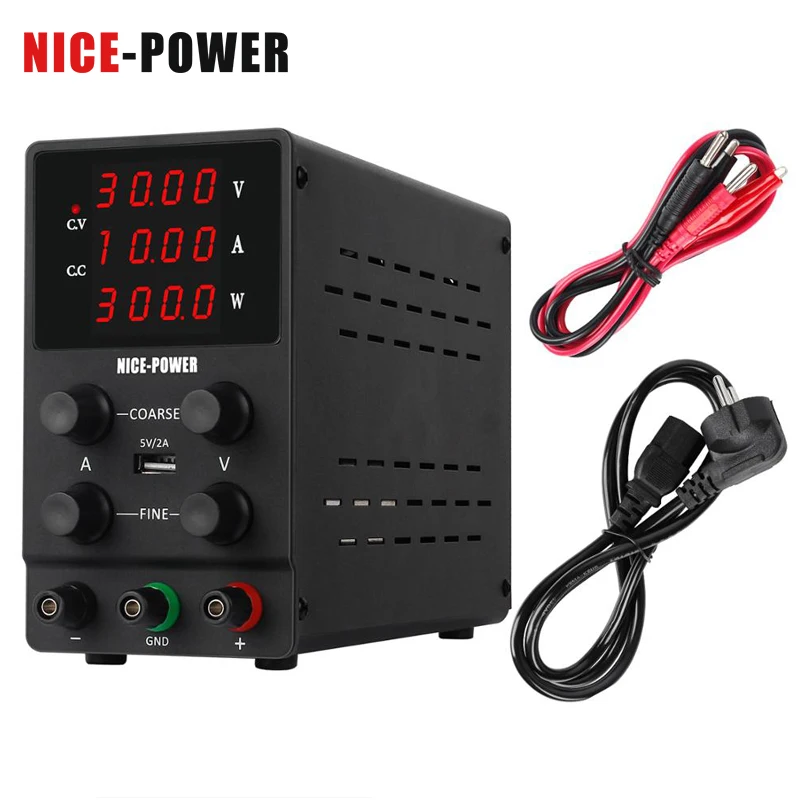 4Digits Switch Lab DC Power Supply Adjustable Digital Display Laboratory Power Source 60V 5A 30V 10A 0.001A 0.01V 0.001W 120V 3A-0