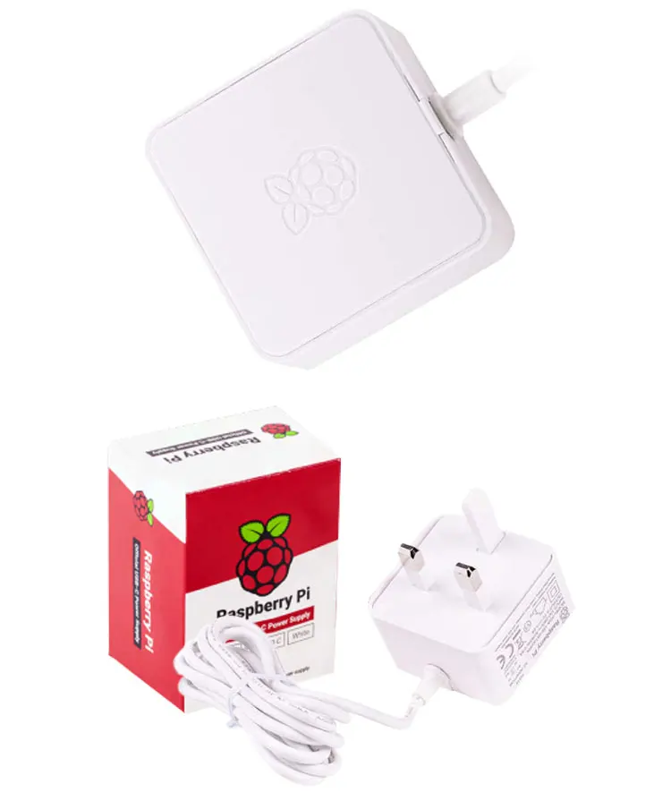 Raspberry Pi 15,3 Вт USB-C источник питания официальный и рекомендуемый USB-C источник питания для Raspberry Pi 4