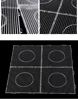 4PCS 2.6mm Mini Hama Fuse Beads Transparent Big Square Pegboards Beads Boards DIY Material Template Perler Artkal Beads Pegboard 4