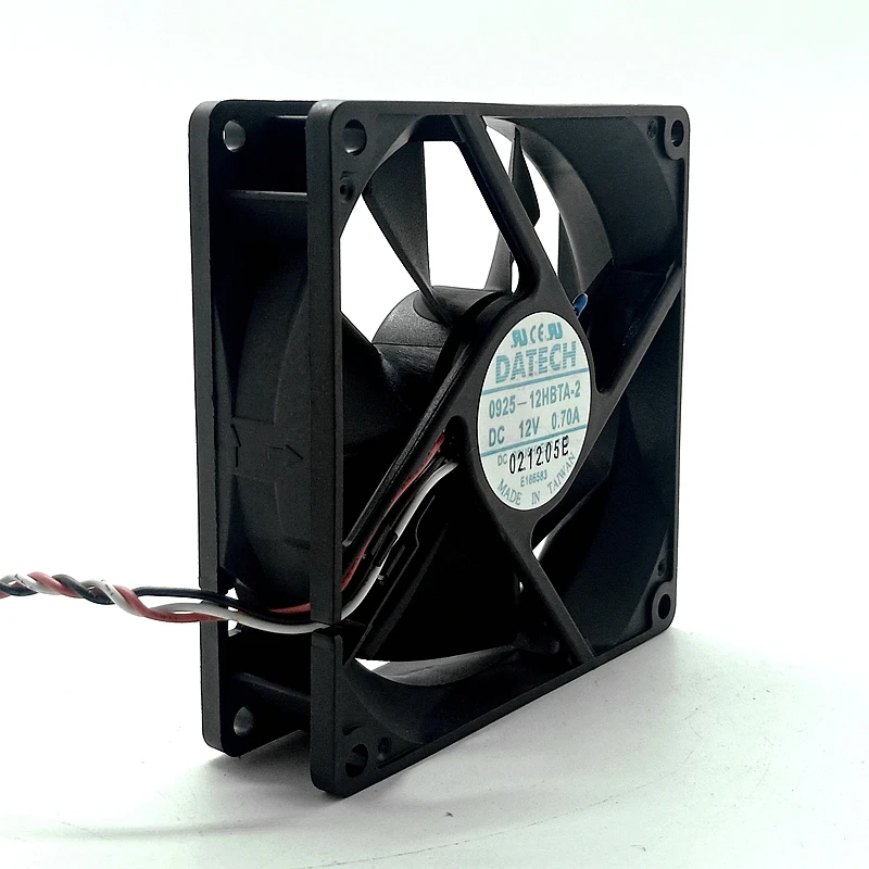 Ventilador Refrigerador de Rolamento Esférico Duplo Alta Velocidade de Fluxo de ar Dc12v 9225 92 mm 0.70a Ventiladores e resfriadores - Imagem 2