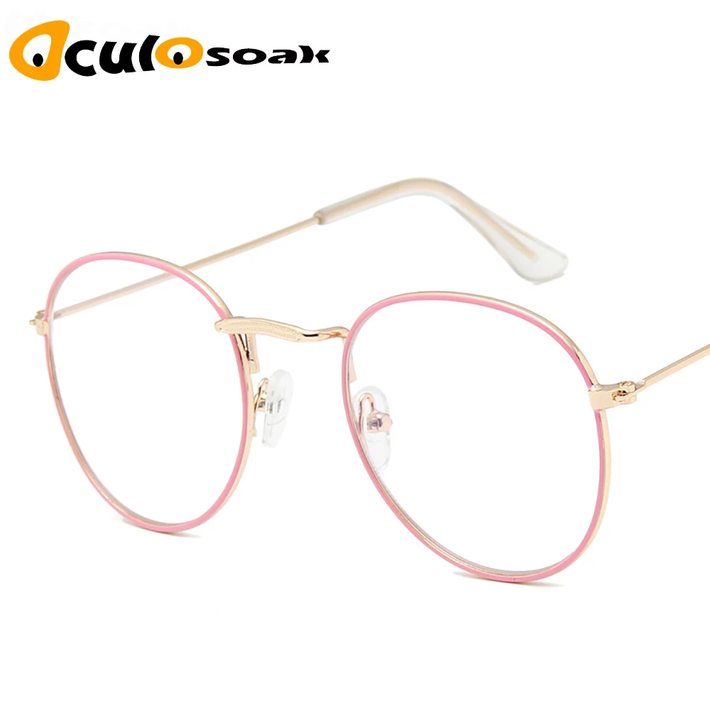 Oculosoak очки для чтения унисекс модные классические очки с золотой металлической оправой для женщин и мужчин классический винтажный стиль оптические