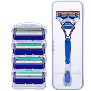 

4/8Pcs Shaving Blades Razor Blades Men Face Care 5Layers Stainless Steelmen's Blades Manual Razor Fusion 5 Mach 3