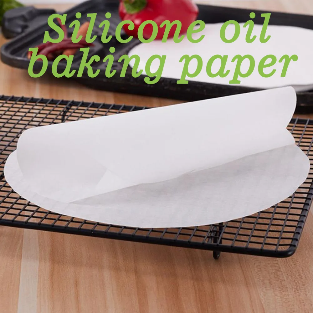 50 штук/круглое масло для барбекю двухсторонняя силиконовая гриль бумага